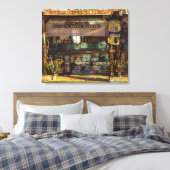 Old Mining Town Souvenir Shack Canvas Afdruk (Insitu (Slaapkamer))