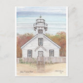 Old Mission Point Light House Briefkaart (Voorkant)
