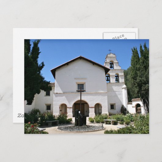 Old Mission San Juan Bautista Briefkaart (Voorkant / Achterkant)
