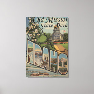 Old Mission State Park, Idaho Canvas Afdruk