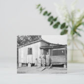 Old Mississippi Huis en familie Briefkaart (Staand voorkant)