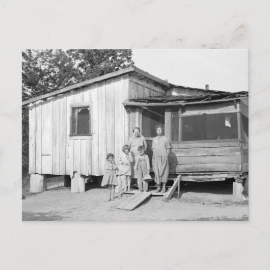 Old Mississippi Huis en familie Briefkaart (Voorkant)