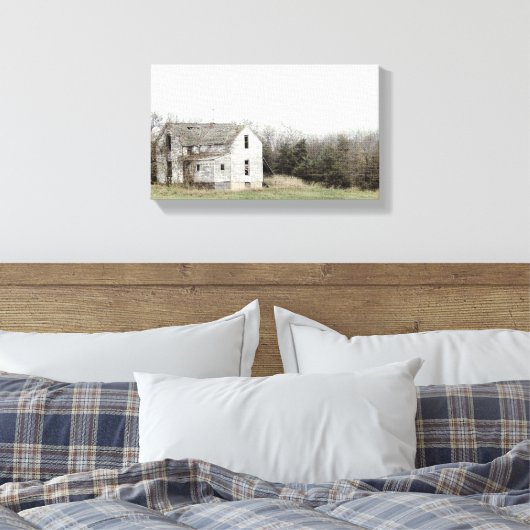 Old Missouri House Canvas Afdruk (Insitu (Slaapkamer))