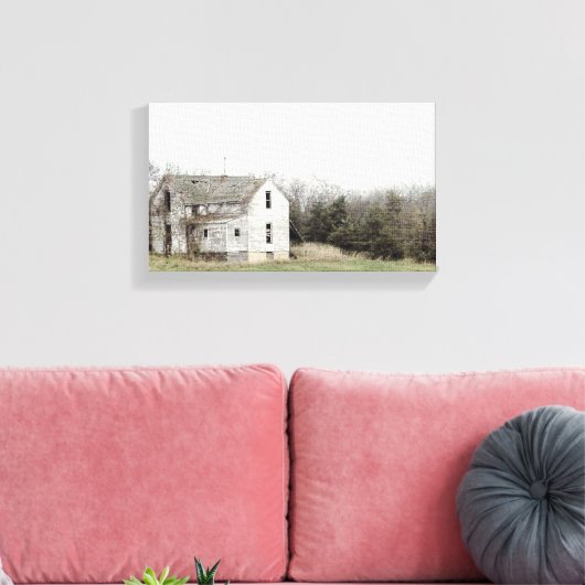 Old Missouri House Canvas Afdruk (Insitu (Woonkamer))