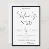 Old Money Birthday Invitation, Elegant and modern Kaart (Voorkant)