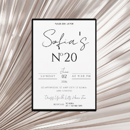 Old Money Birthday Invitation, Elegant and modern Kaart