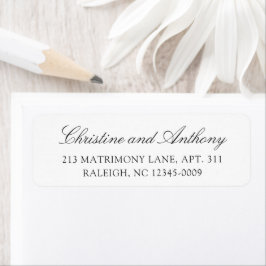 Old Money Black and White Classic Wedding Etiket