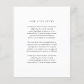 Old Money Black and White Classic Wedding Invite (Achterkant)