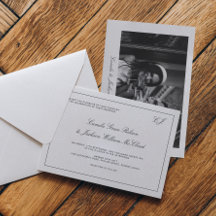 Old Money Black and White Wedding 