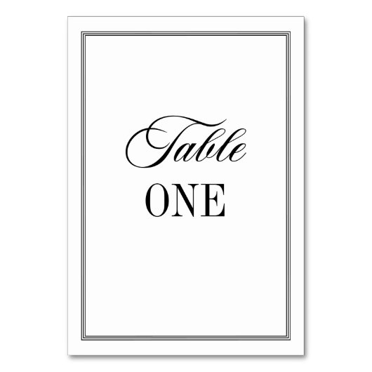 Old Money Black and White Wedding Kaart (Achterkant)