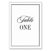 Old Money Black and White Wedding Kaart (Voorkant)