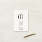 Old Money Black & White | Printable Seating Flat Post-it® Notes (Op bureau)