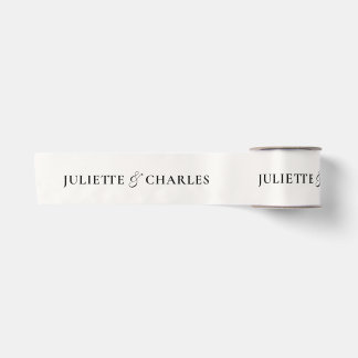 Old Money Black & White | Wedding Satin Ribbon Satijnen Lint