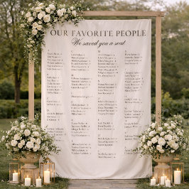 Old Money Classy Fabric Wedding Seating Chart Sign Wandkleed