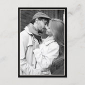 Old Money Classy Timeless Black Cream Wedding Save The Date (Achterkant)