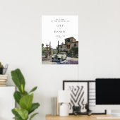 Old Money Country Estate Wedding Welcome Sign Poster (Thuiskantoor)