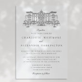 Old Money Esthetisch transparant door bruiloft Kaart