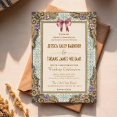 Old Money Fairytale Storybook Wedding Kaart