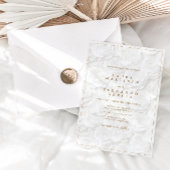 Old Money Floral Wedding Ivory Kaart