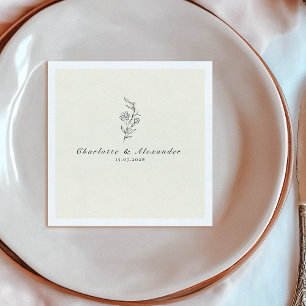 Old Money Ivory Wedding Servet