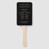 Old Money Modern Formal Black Luxury chic Program Handwaaier (Achterkant)