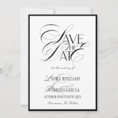 Old Money Photo Flat Save The Date Card (Voorkant)