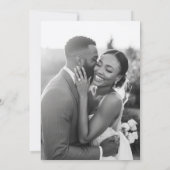 Old Money Photo Flat Save The Date Card (Achterkant)