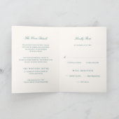 Old Money Teal Classic Wedding (Binnen)