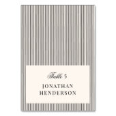 Old Money Wedding Escort Name Card Kaart (Voorkant)