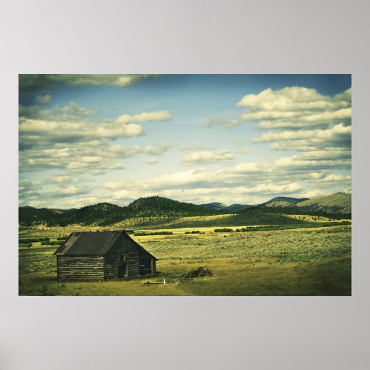 Old Montana Barn Print (Voorkant)
