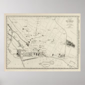 Old Montreal Canada Map (1924)  Quebec Poster (Voorkant)