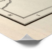 Old Montreal Canada Map (1924) Quebec Poster (Hoek)