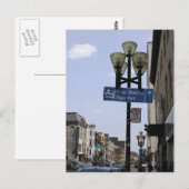 Old Montreal Street Sign Postcard Briefkaart (Voorkant / Achterkant)