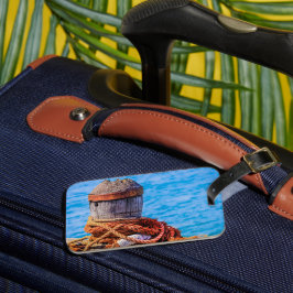 Old Mooring Bollard Bagagelabel