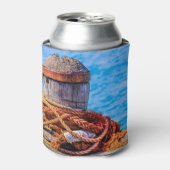 Old Mooring Bollard Blikjeskoeler (Blikje Voorkant)