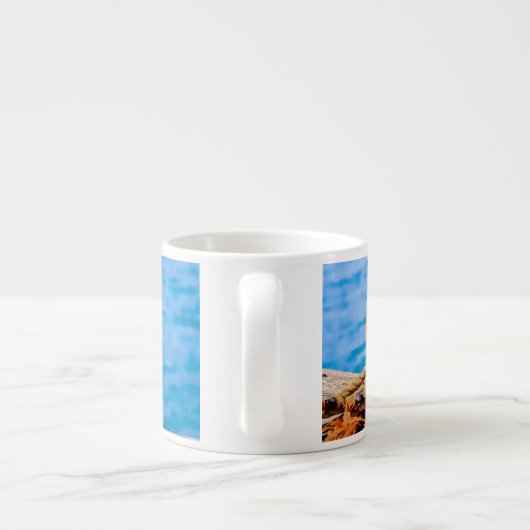 Old Mooring Bollard Espresso Kop (Achterkant)