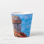 Old Mooring Bollard Latte Mok (Voorkant)