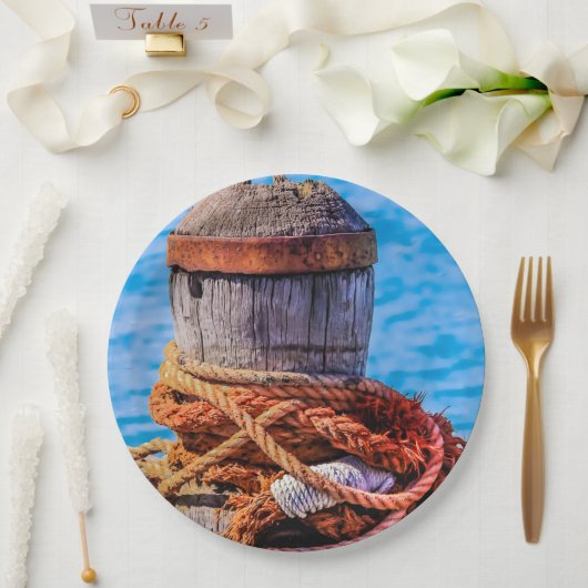 Old Mooring Bollard Papieren Bordje (Huwelijk)