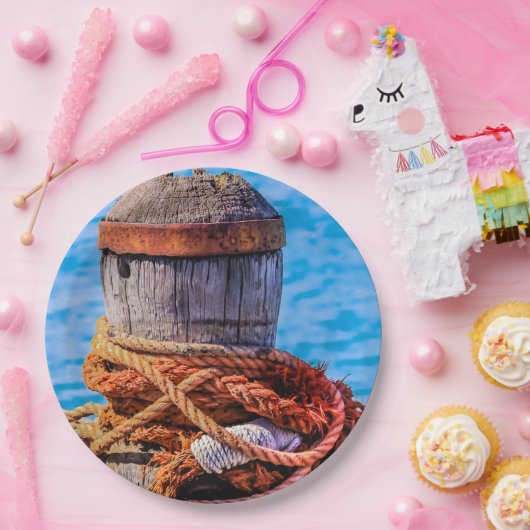 Old Mooring Bollard Papieren Bordje (Feest)