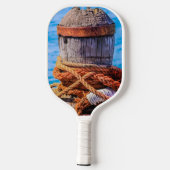 Old Mooring Bollard Pickleball Paddle (Achterkant)