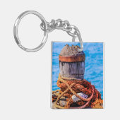 Old Mooring Bollard Sleutelhanger (Voorkant Links)
