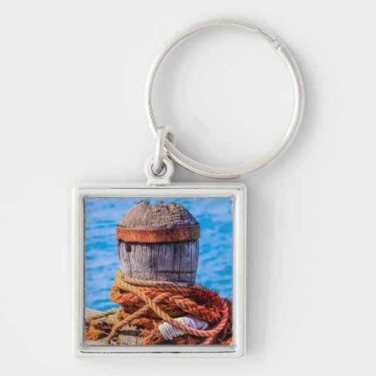 Old Mooring Bollard Sleutelhanger (Voorkant)