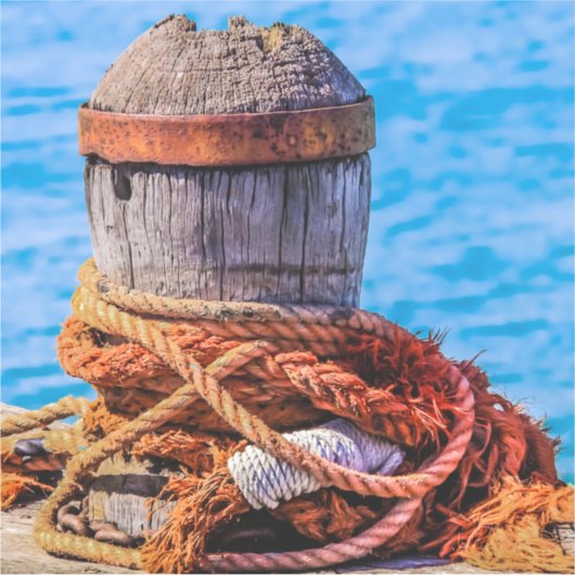 Old Mooring Bollard Sticker (Voorkant)