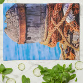 Old Mooring Bollard Theedoek (Gevouwen)