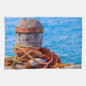 Old Mooring Bollard Theedoek (Horizontaal)