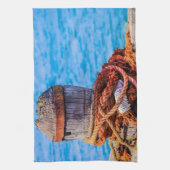 Old Mooring Bollard Theedoek (Verticaal)