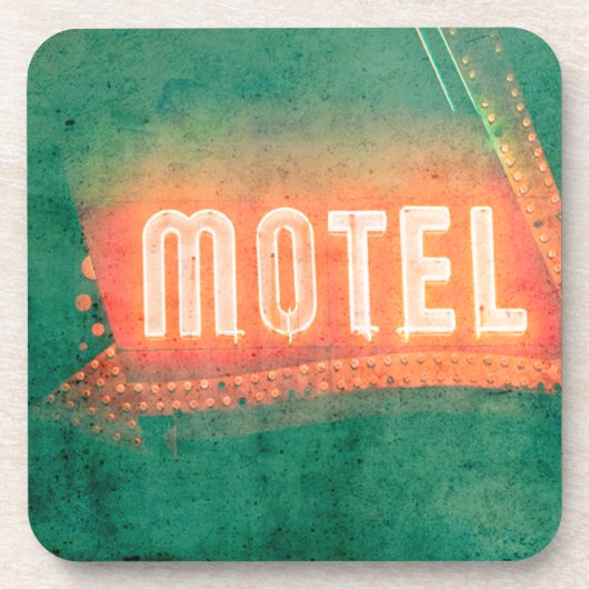 Old Motel Drankjes Onderzetter (Voorkant)