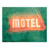 Old Motel Foto Afdruk (Voorkant)