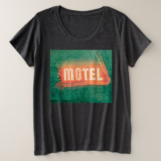 Old Motel Grote Maat T-shirt (Design voorkant)
