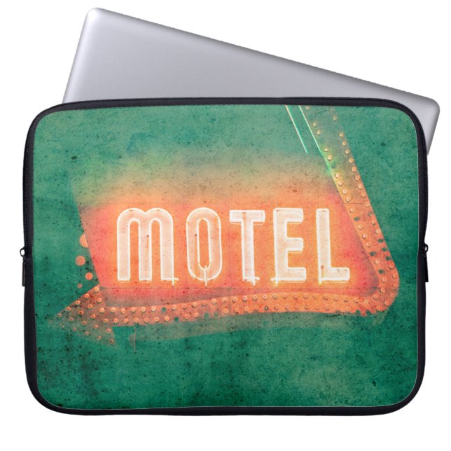 Old Motel Laptop Sleeve (Voorkant)